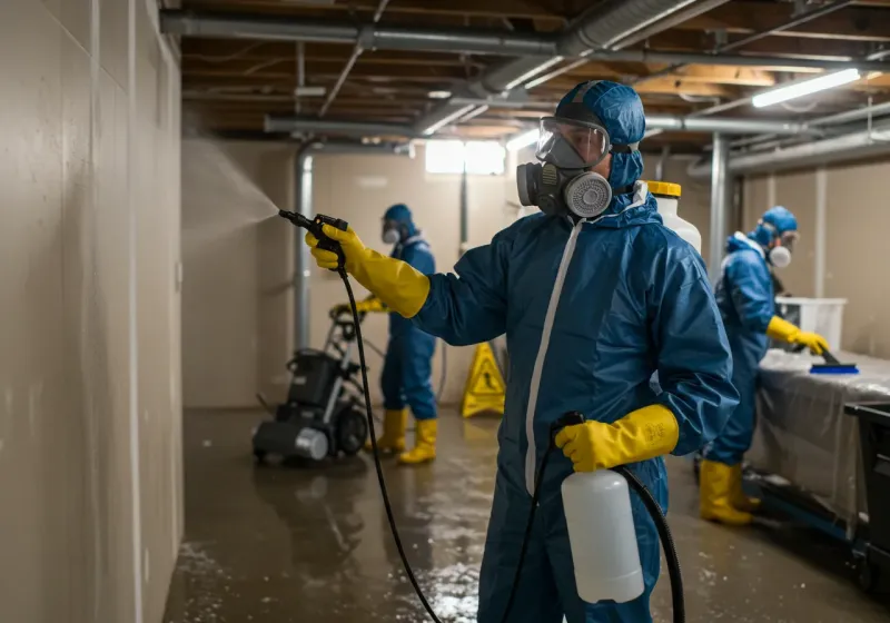 Basement Sanitization and Antimicrobial Treatment process in Piney Green, NC