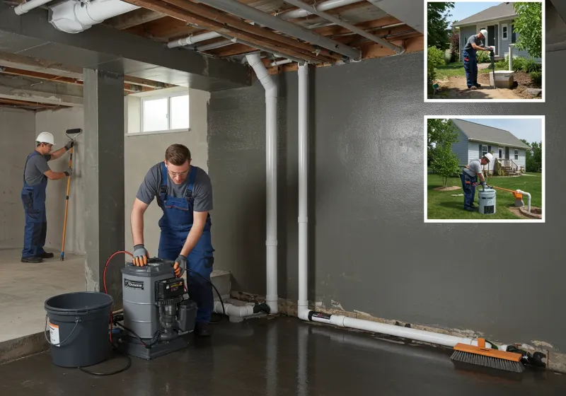 Basement Waterproofing and Flood Prevention process in Piney Green, NC